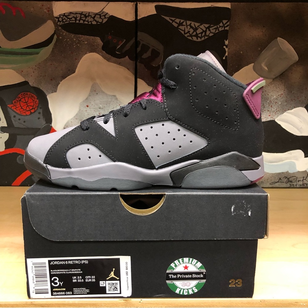 Brand New Kids Jordan 6 Bordeaux